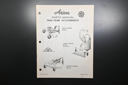 Ariens PM-14 (R-2) Trac-Team Attachments Parts Manual