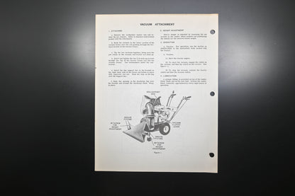 Ariens VA-64 (R) Vacuum Attachment Instructions & Parts List