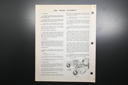 Ariens REEL-68 (R) Reel Mower Attachment Operating Instructions & Parts List