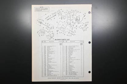 Ariens PM-22-72 4 & 5 HP Sno-Thro Parts Manual