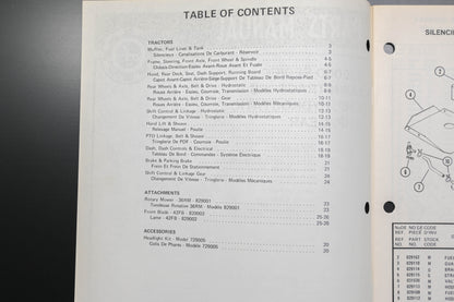 Ariens PM-29-77 929000 Series 8 HP Lawn Tractor Parts Manual