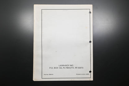 Lawn-Boy E008161 M21ZPRA M21ZMRA M21BMRA M21EMRA Parts Catalog