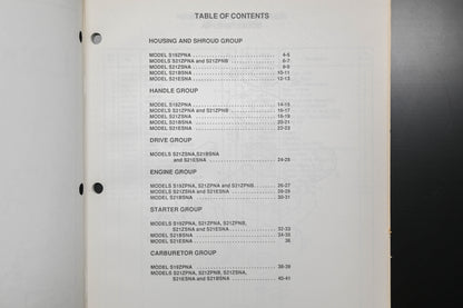 Lawn-Boy E008157 S19ZPNA S21ZPNA S21ZPNB S21BSNA S21ESNA Parts Catalog