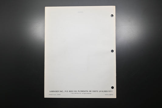 Lawn-Boy E008152 1990 Hydrostatic Lawn Tractor Parts Catalog