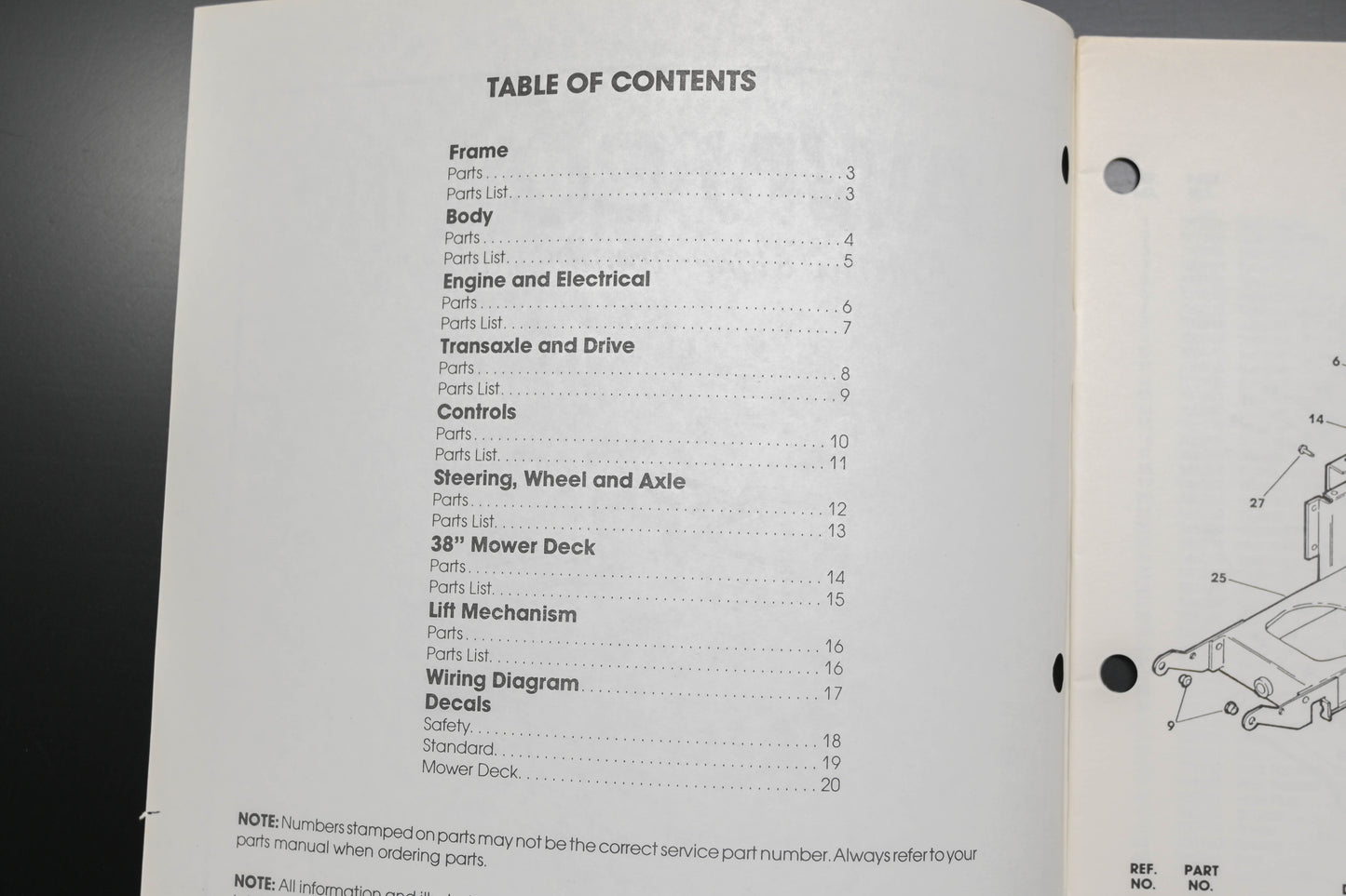 Lawn-Boy E008152 1990 Hydrostatic Lawn Tractor Parts Catalog