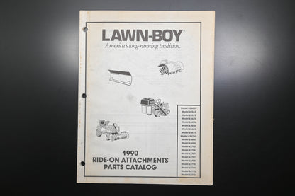 Lawn-Boy E008156 1990 Ride-On Attachments Parts Catalog