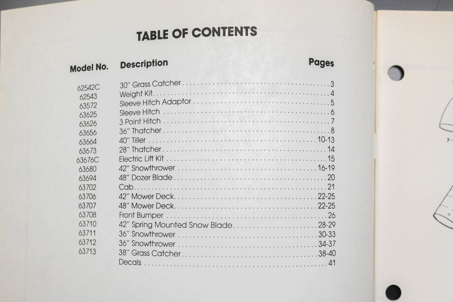 Lawn-Boy E008156 1990 Ride-On Attachments Parts Catalog