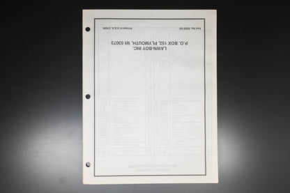 Lawn-Boy E008160 C21CPNA C21ZMR C21ZPR Parts Catalog