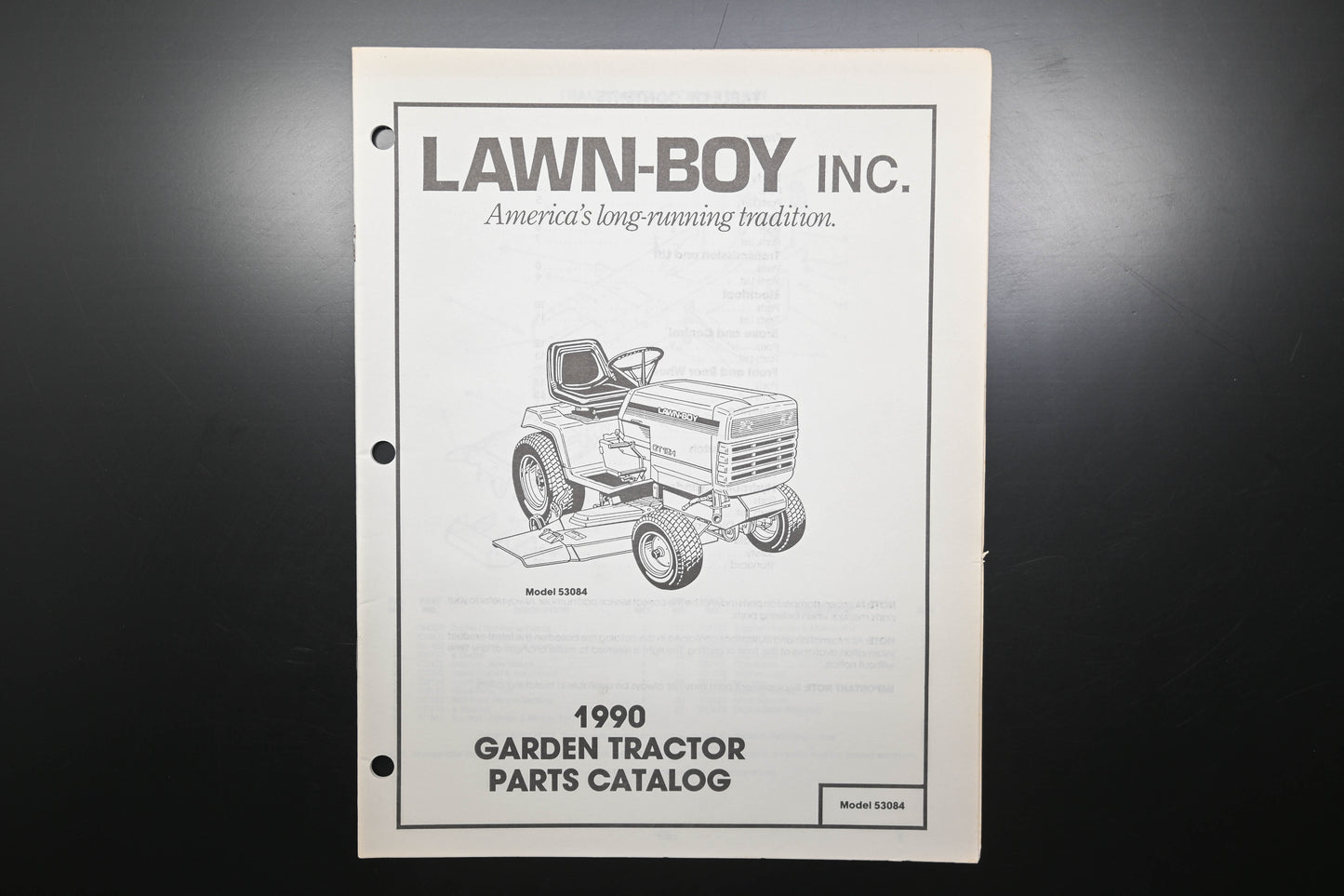 Lawn-Boy E008149 1990 Garden Tractor Parts Catalog