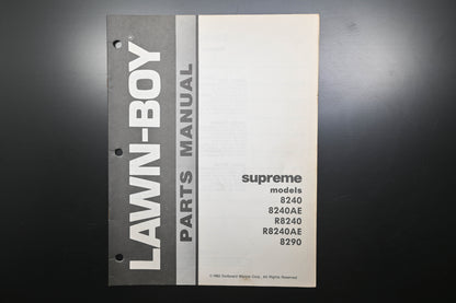 Lawn-Boy E-008042, E008042 Supreme 8240 8290 Parts Manual