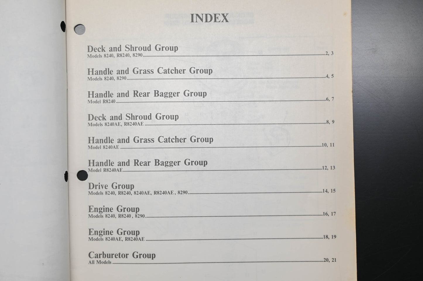 Lawn-Boy E-008042, E008042 Supreme 8240 8290 Parts Manual