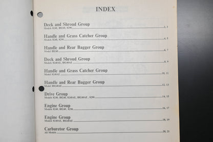 Lawn-Boy E-008042, E008042 Supreme 8240 8290 Parts Manual