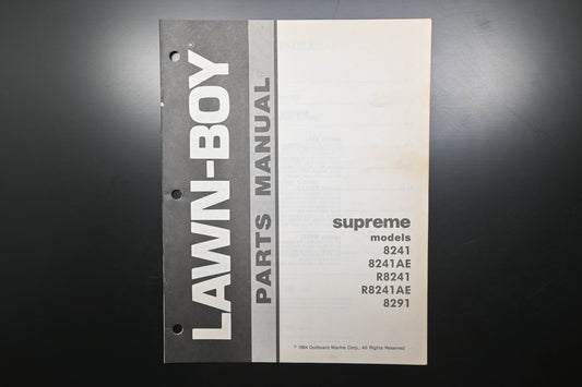 Lawn-Boy E-008052, E008052 Supreme 8241 8291 Parts Manual