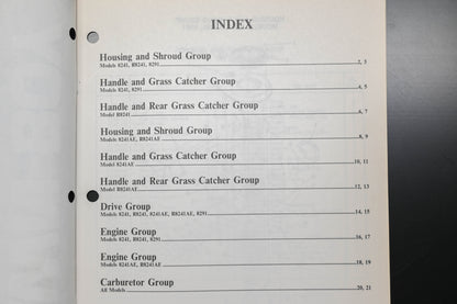 Lawn-Boy E-008052, E008052 Supreme 8241 8291 Parts Manual