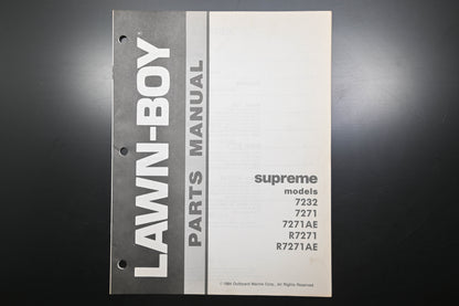 Lawn-Boy E-008051, E008051 Supreme 7232 7271 Parts Manual