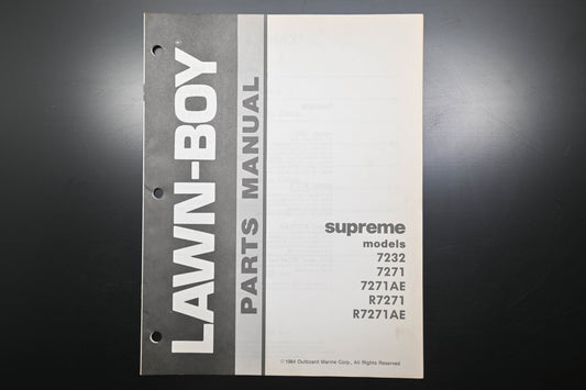 Lawn-Boy E-008051, E008051 Supreme 7232 7271 Parts Manual