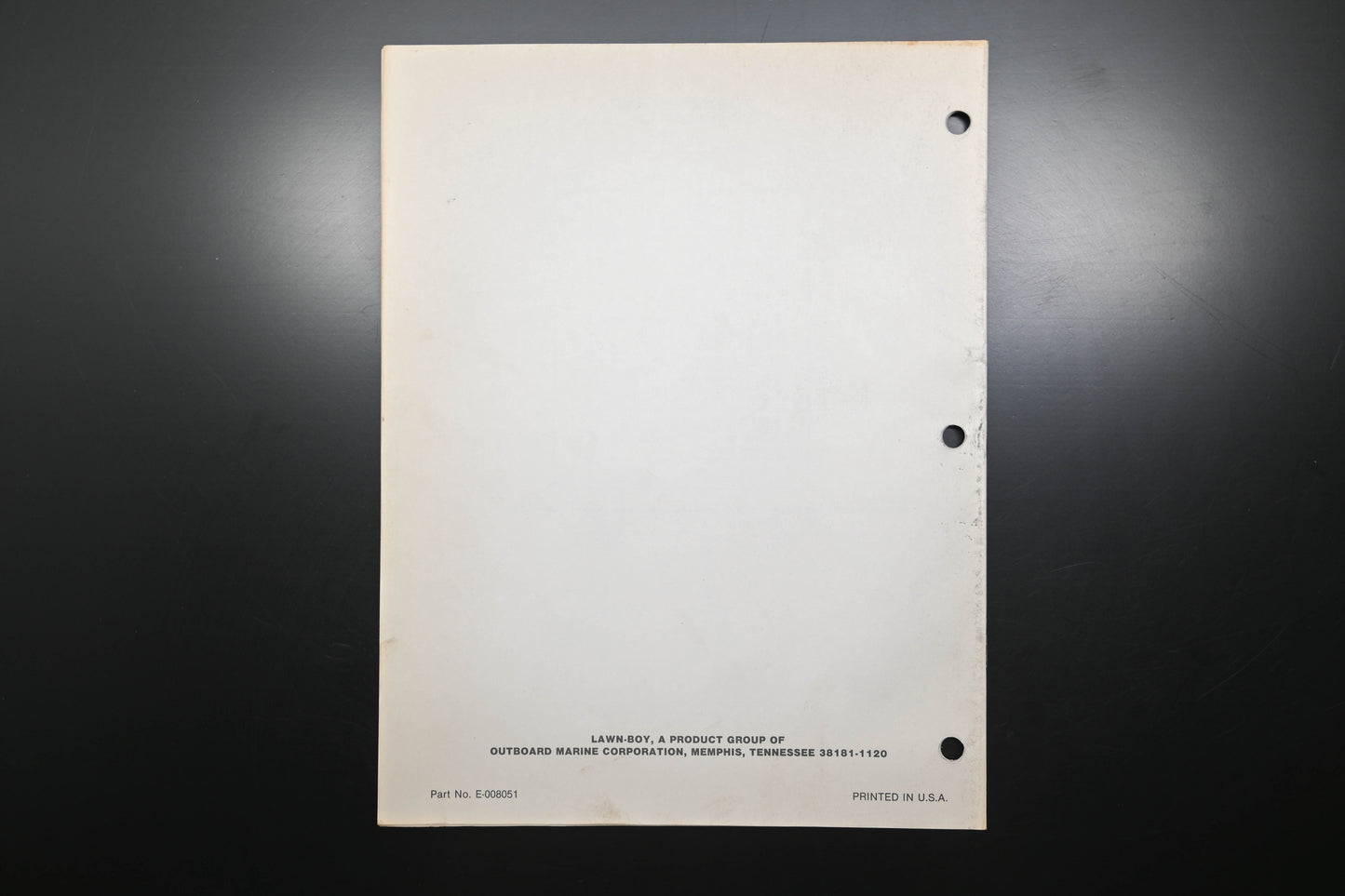 Lawn-Boy E-008051, E008051 Supreme 7232 7271 Parts Manual