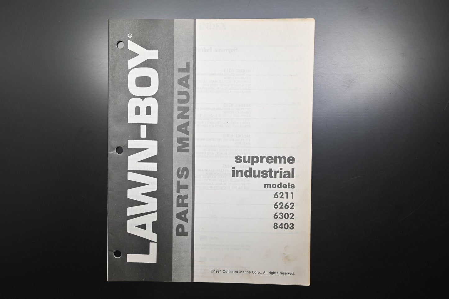 Lawn-Boy E-008055, E008055 Supreme 6211 6262 6302 8403 Parts Manual