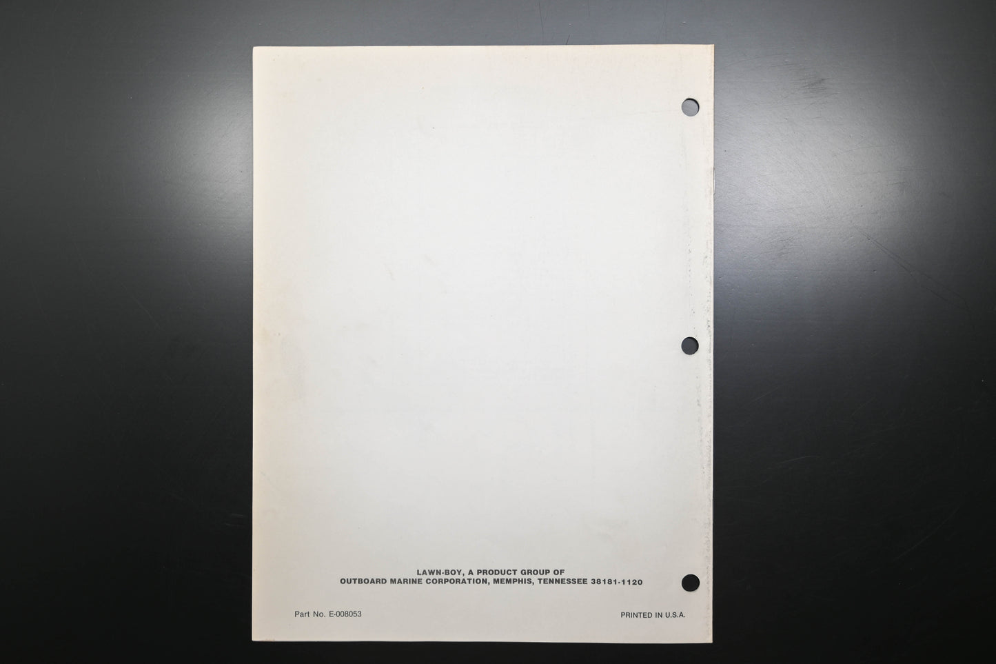 Lawn-Boy E-008053, E008053 Mulch-R-Catch 8674 Parts Manual