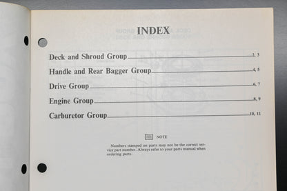 Lawn-Boy E-008053, E008053 Mulch-R-Catch 8674 Parts Manual