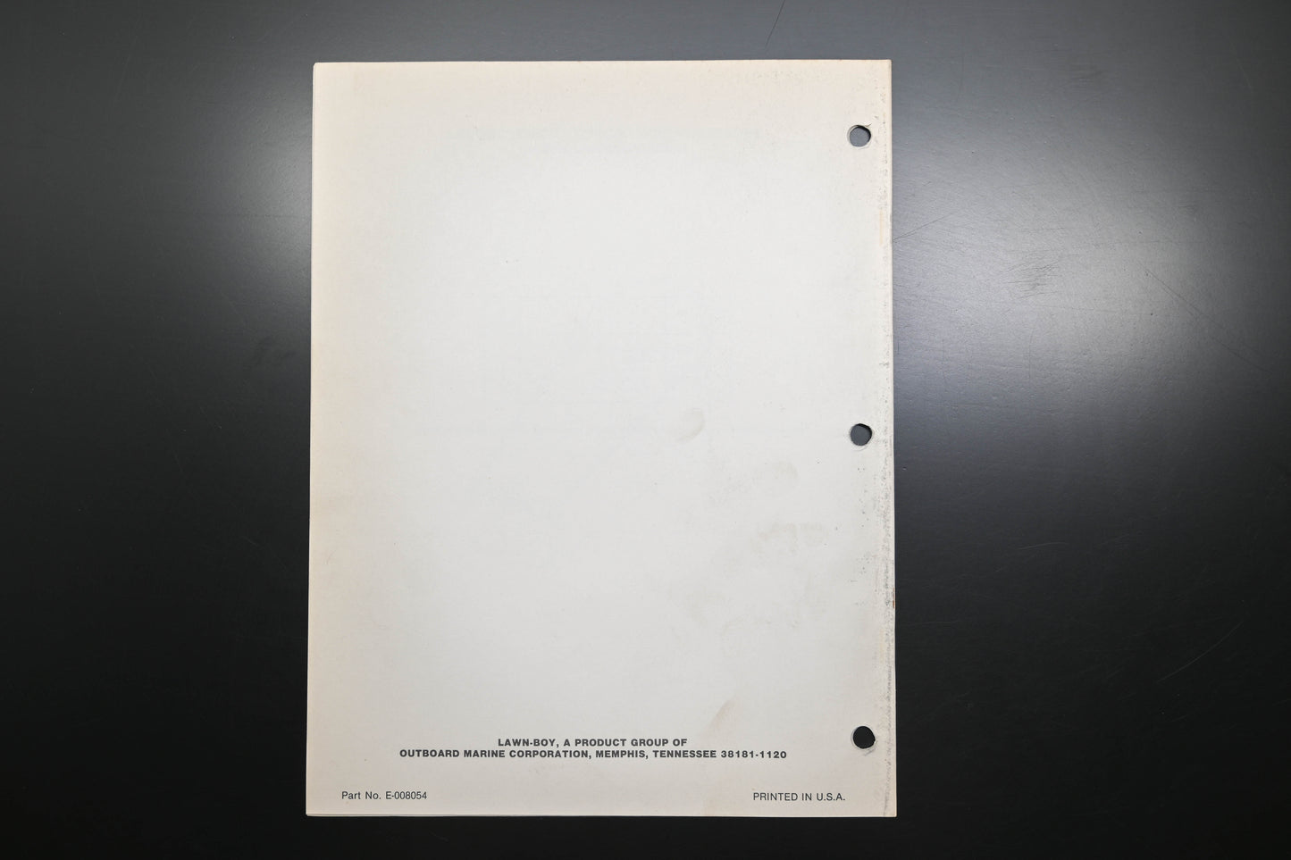 Lawn-Boy E-008054, E008054 Scamp 4505 8605 4250 Parts Manual