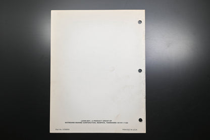 Lawn-Boy E-008054, E008054 Scamp 4505 8605 4250 Parts Manual