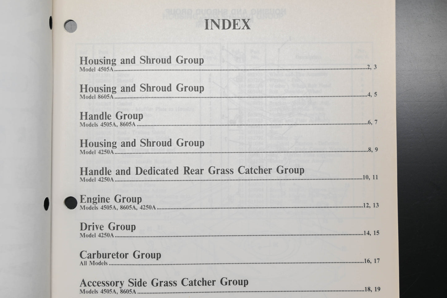 Lawn-Boy E-008054, E008054 Scamp 4505 8605 4250 Parts Manual