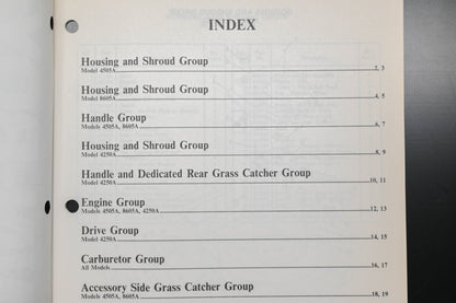 Lawn-Boy E-008054, E008054 Scamp 4505 8605 4250 Parts Manual