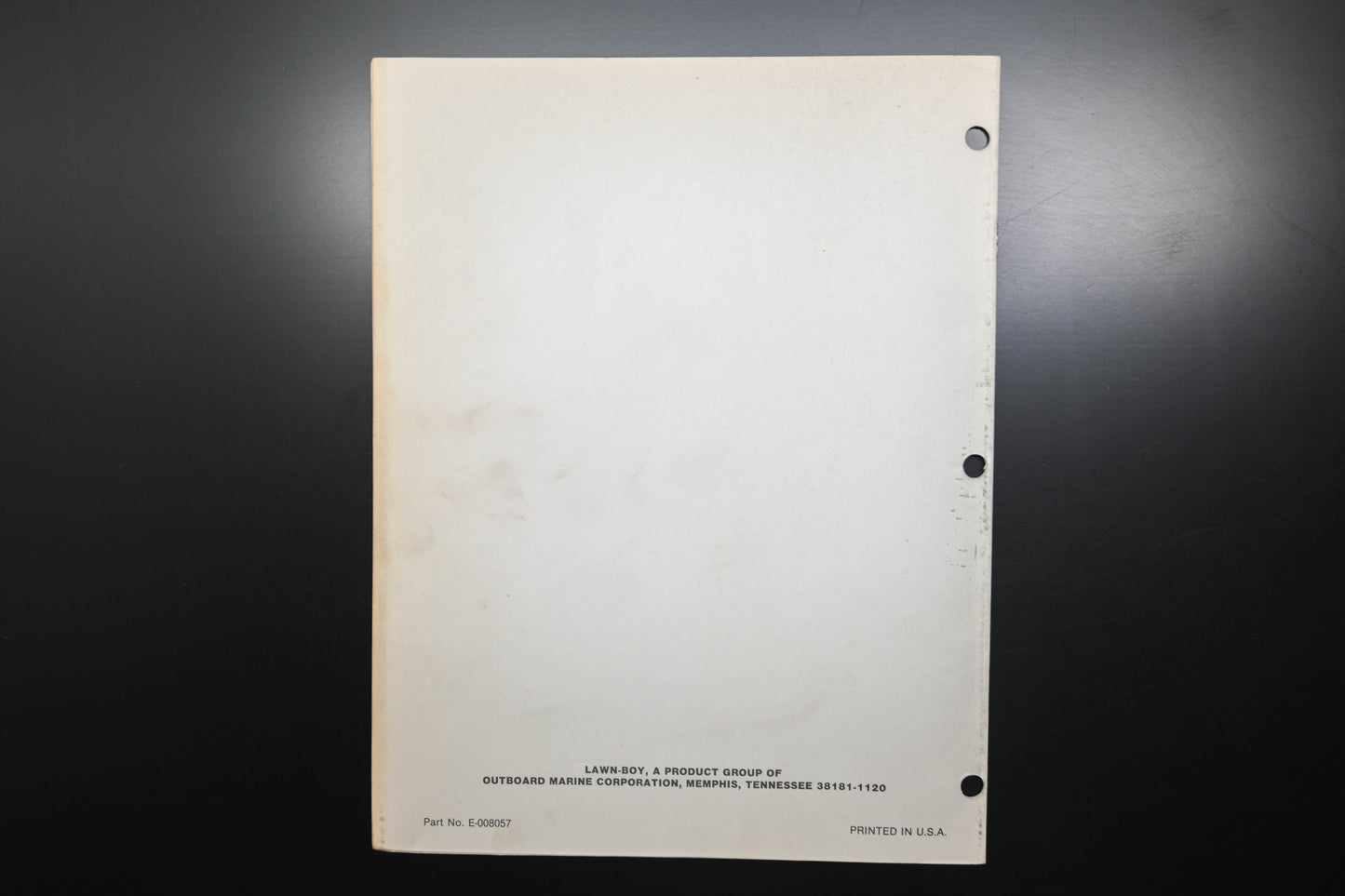 Lawn-Boy E-008057, E008057 Special 7072 8072 Parts Manual