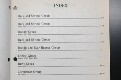 Lawn-Boy E-008044, E008044 Scamp 4505 8605 4250 Parts Manual