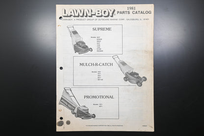 Lawn-Boy E008037 Supreme Mulch-R-Catch Promotional Parts Manual