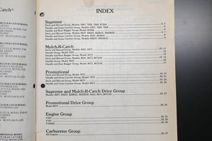 Lawn-Boy E008037 Supreme Mulch-R-Catch Promotional Parts Manual