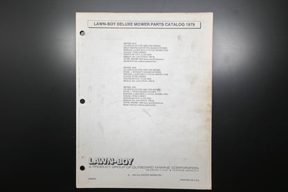 Lawn-Boy E008032 79 Deluxe Mower Parts Catalog