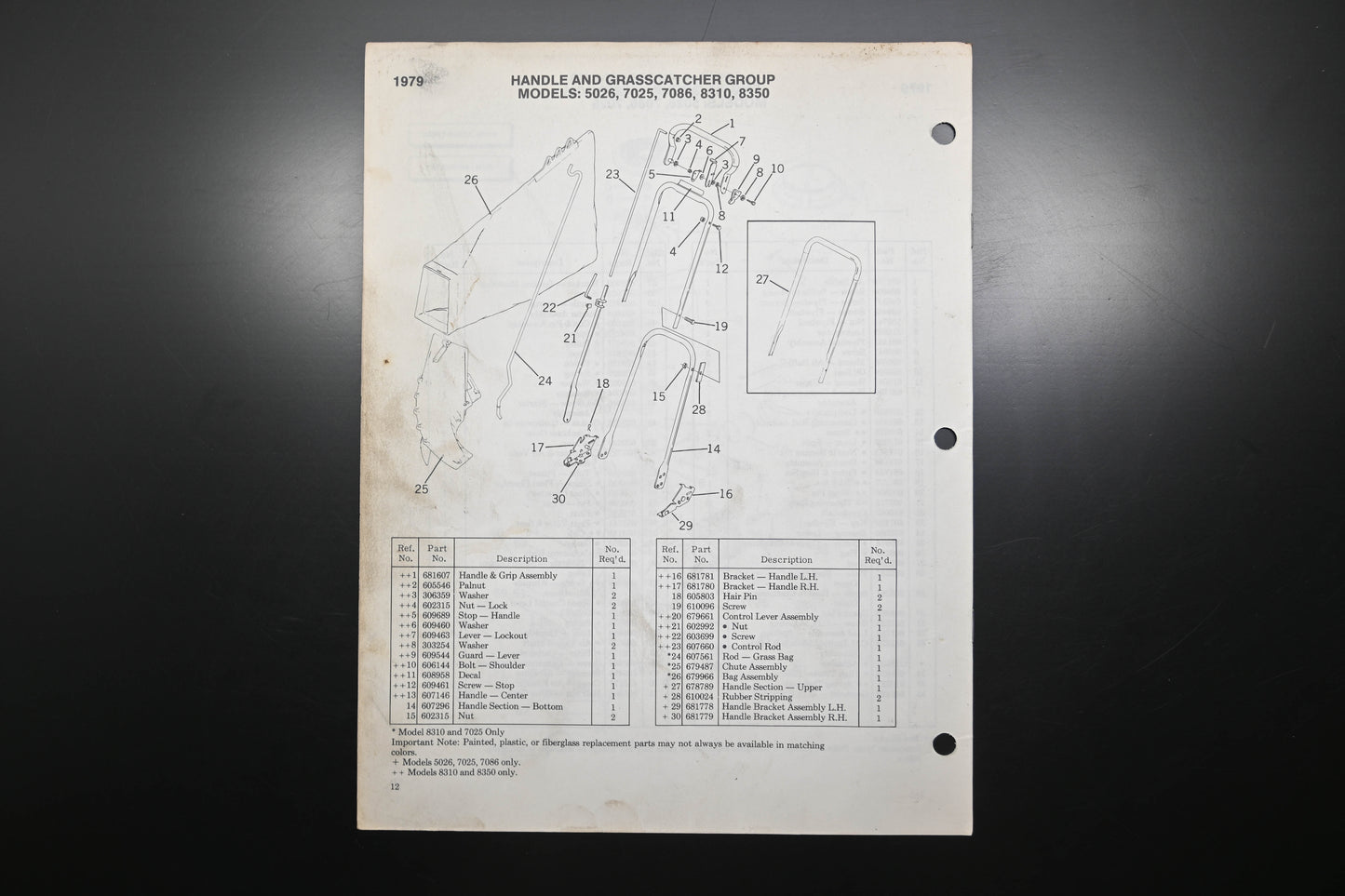 Lawn-Boy E008032 79 Deluxe Mower Parts Catalog