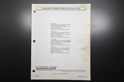Lawn-Boy E008031 79 Mower Parts Catalog