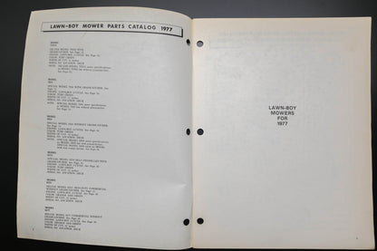 Lawn-Boy E008028 77 Mower Parts Catalog
