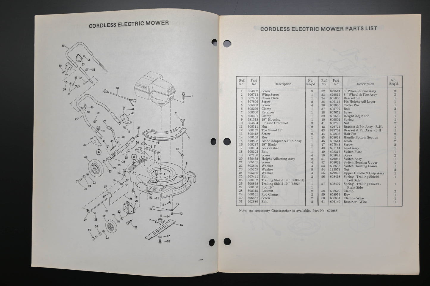 Lawn-Boy E008025 Cordless Electric Mower Parts Catalog