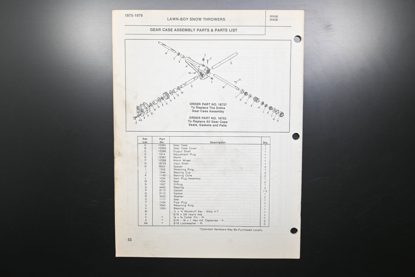 Lawn-Boy E008022A 75-76 Rider Mower & Snow Blower Parts Catalog