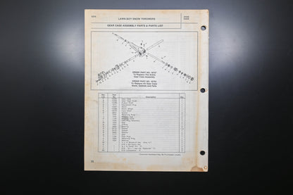 Lawn-Boy E008022 74 Rider Mower & Snow Blower Parts Catalog