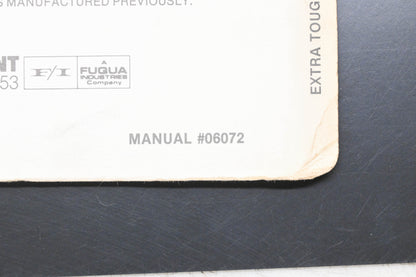 Snapper 06072, 6072 Commercial & Extra Tough Riding Mowers Parts Manual