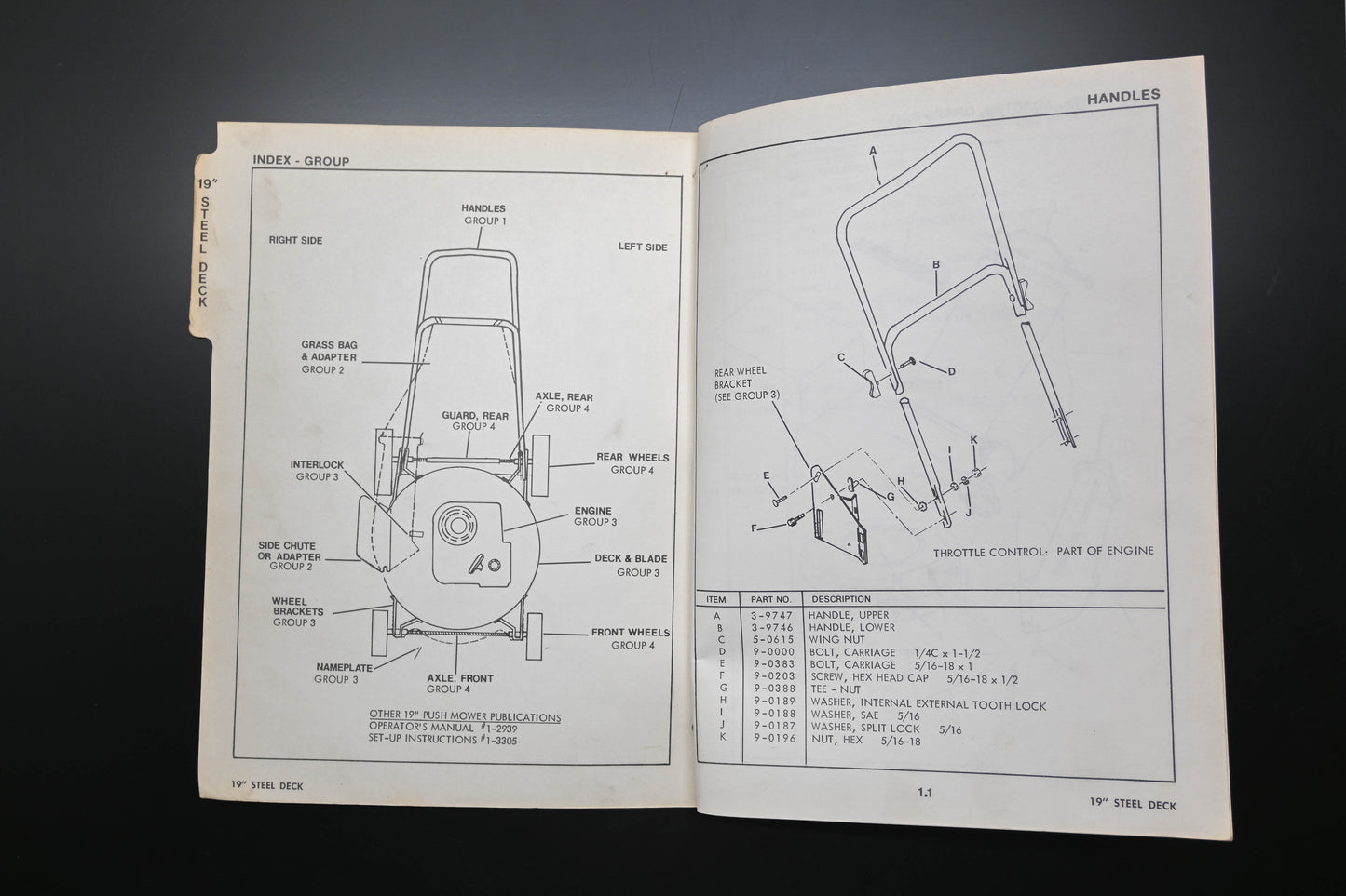Snapper 1-2956 19" Walk Behind Mower Parts Manual
