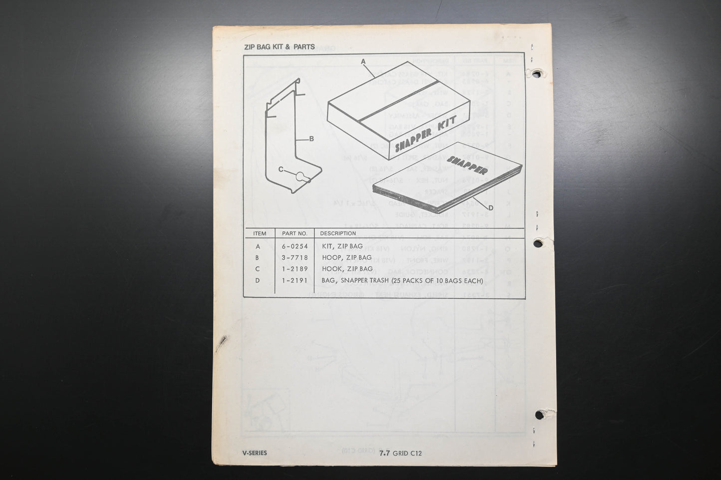 Snapper 1-2902 V-Series Mower Parts Manual
