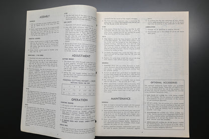 Snapper 1-2366 V182 V212 Series Lawn Mower Operator's Manual