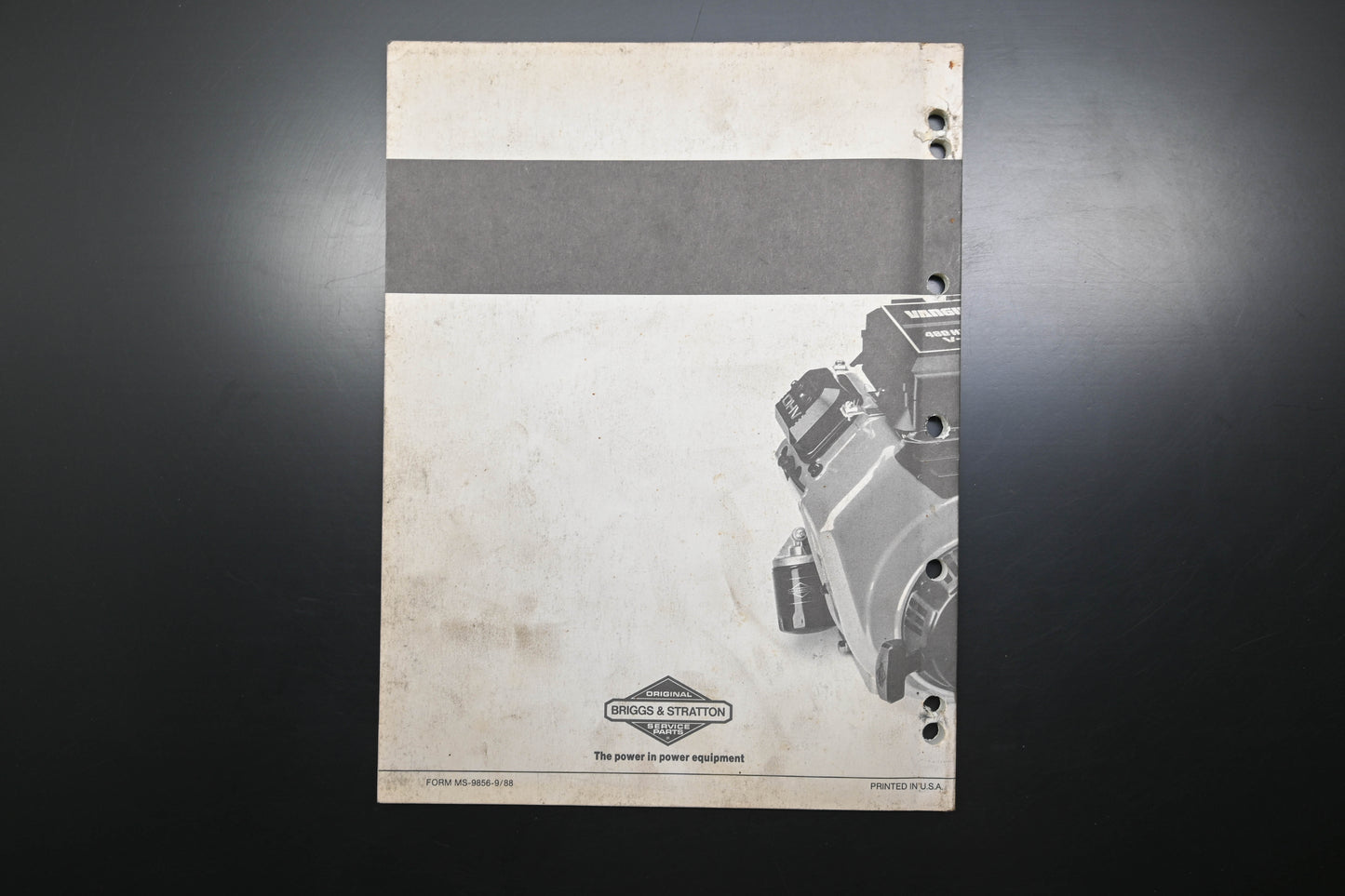 OEM Briggs & Stratton MS-9856-9/88 V-Twin Service & Repair Manual