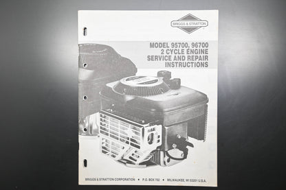 OEM Briggs & Stratton MS-9640-1/93 95700 96700 2 Cycle Engine Shop Manual
