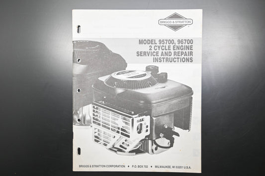 OEM Briggs & Stratton MS-9640-1/93 95700 96700 2 Cycle Engine Shop Manual