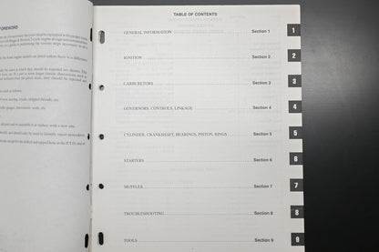 OEM Briggs & Stratton MS-9640-1/93 95700 96700 2 Cycle Engine Shop Manual