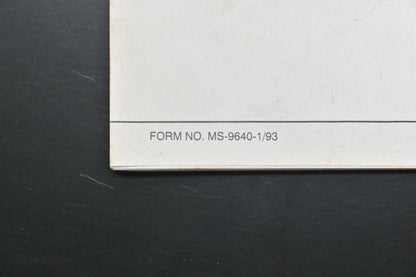 OEM Briggs & Stratton MS-9640-1/93 95700 96700 2 Cycle Engine Shop Manual