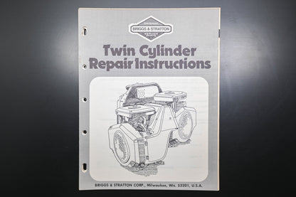 OEM Briggs & Stratton DX003-180 Twin Cylinder Repair Instructions