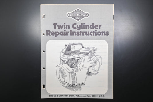 OEM Briggs & Stratton DX003-180 Twin Cylinder Repair Instructions
